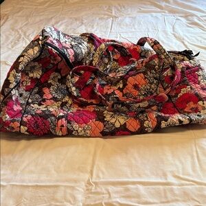 Vera Bradley Large Duffle Bag pink peonies